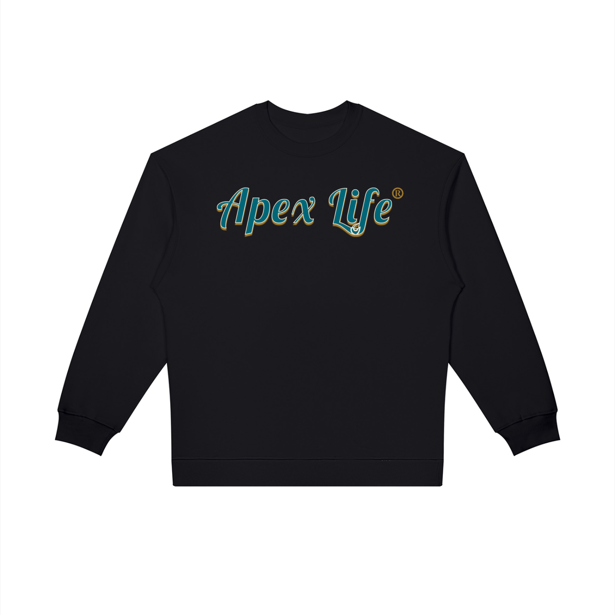Black Apex Life® Rival Oversized Crew Sweatshirt