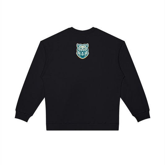 Black Apex Life® Rival Oversized Crew Sweatshirt