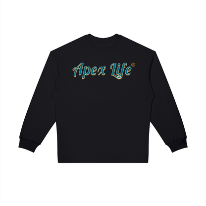 Black Apex Life® Rival Oversized Crew Sweatshirt