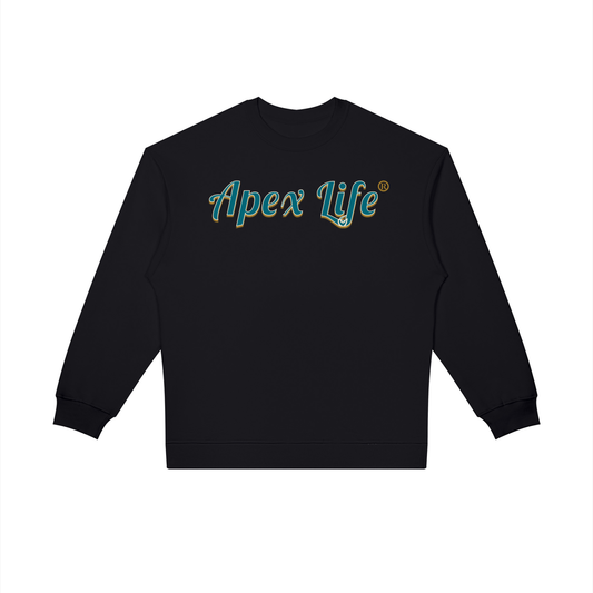 Black Apex Life® Rival Oversized Crew Sweatshirt