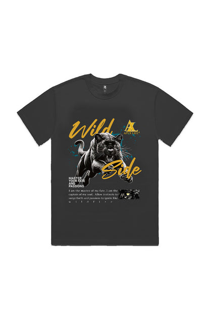 BLACK WILD SIDE HEAVY TEE