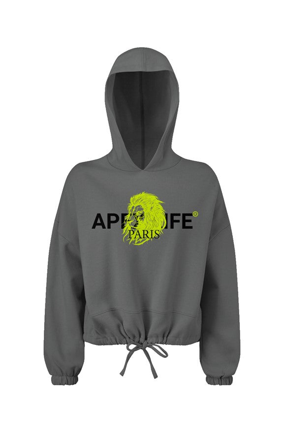 AL Ladies&amp;#39; Cropped Oversize Hooded Sweatshirt