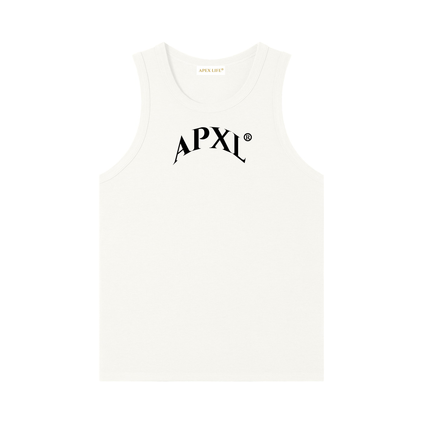 Apex Life® Summer White Out Heavyweight Ribbed Tank Top