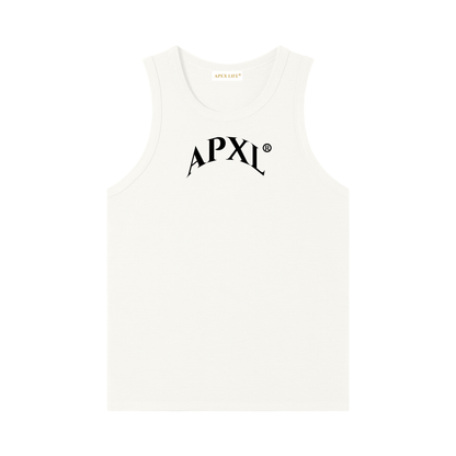 Apex Life® Summer White Out Heavyweight Ribbed Tank Top
