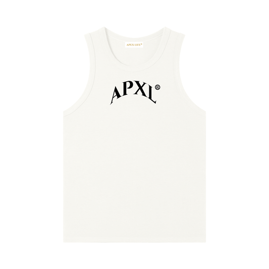 Apex Life® Summer White Out Heavyweight Ribbed Tank Top