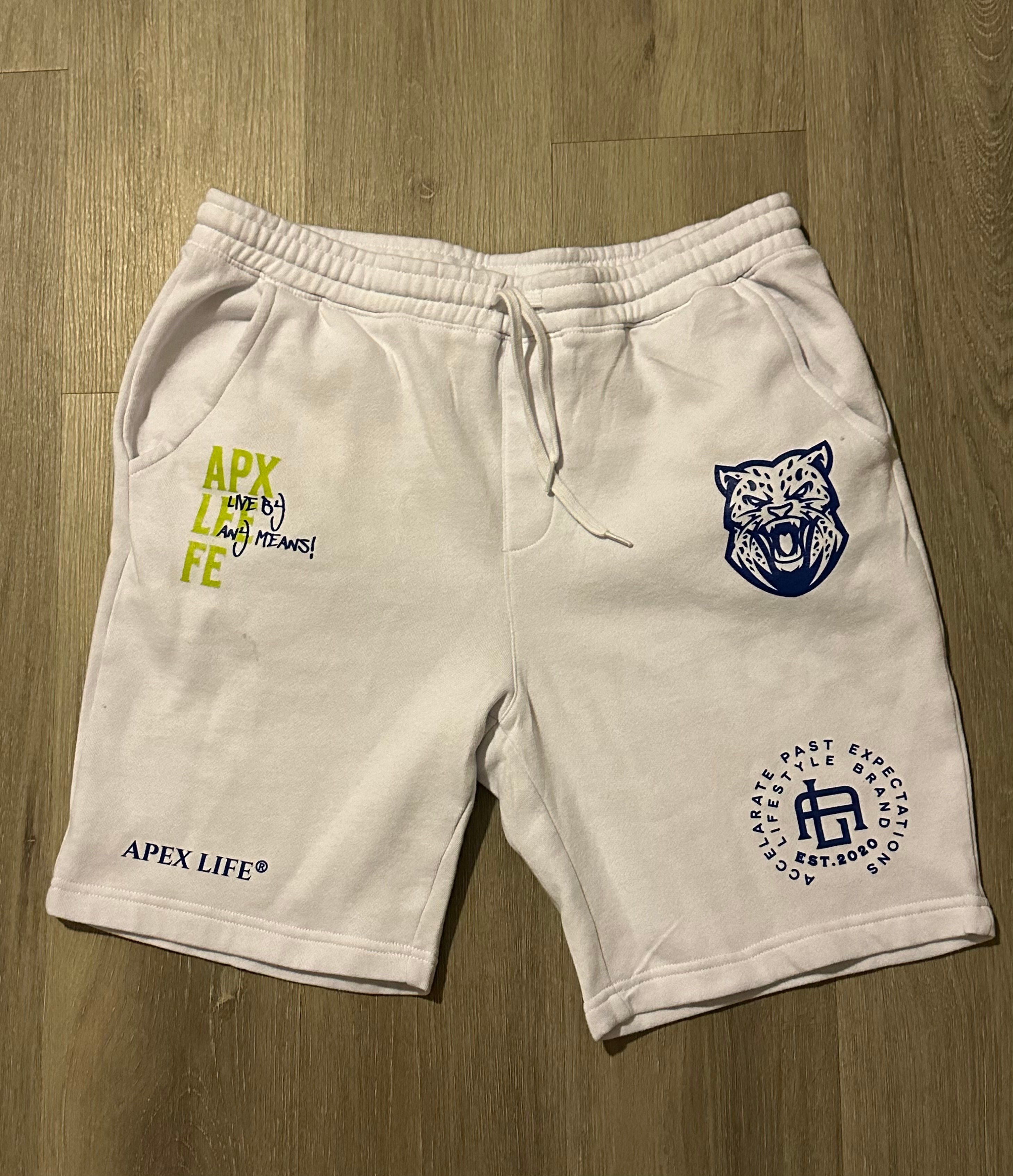 White APX LFE FE Midweight Fleece Shorts