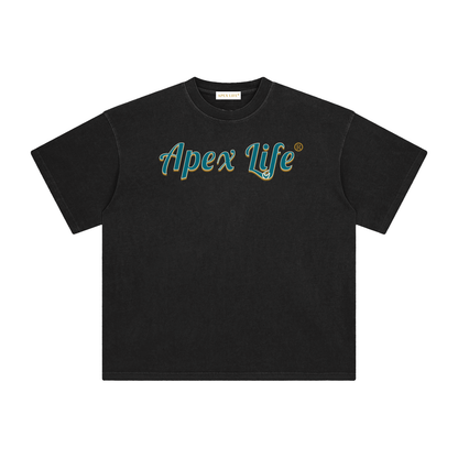 Apex Life® Black Enzyme Washed T-Shirt