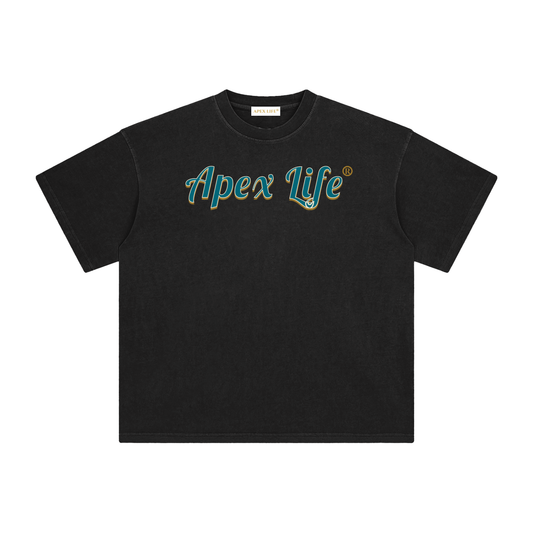 Apex Life® Black Enzyme Washed T-Shirt